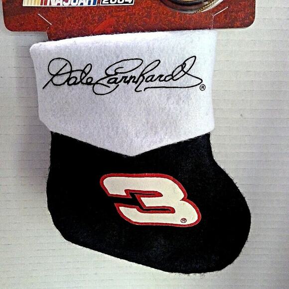NWT VTG Trevco Dale Earnhardt Sr. Ornament Set #3 Stocking/Tire NASCAR 2004 - Picture 2 of 5